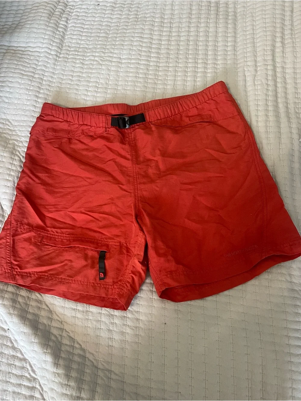 The North Face Men's Class V Belted Cargo Shorts Red Size L (Est) No Tag - Picture 11 of 11